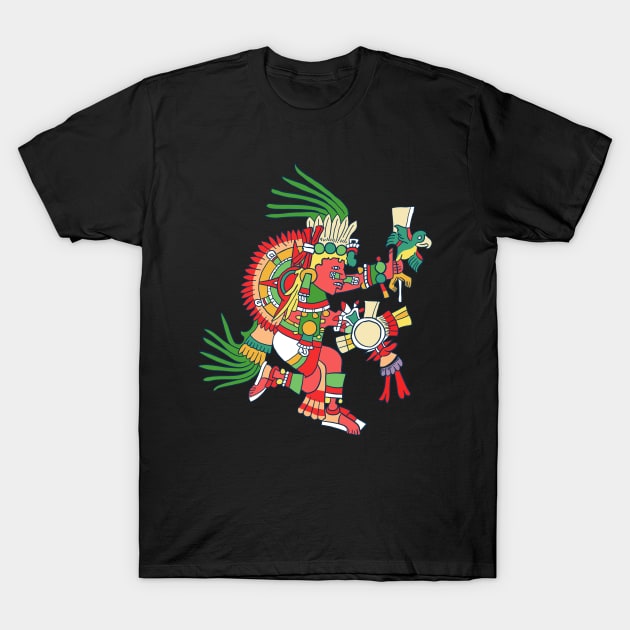 Tonatiuh, Aztec sun God T-Shirt by StabbedHeart